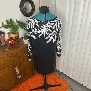 Beaded/sequined 100% Silk Shirt by Jennifers